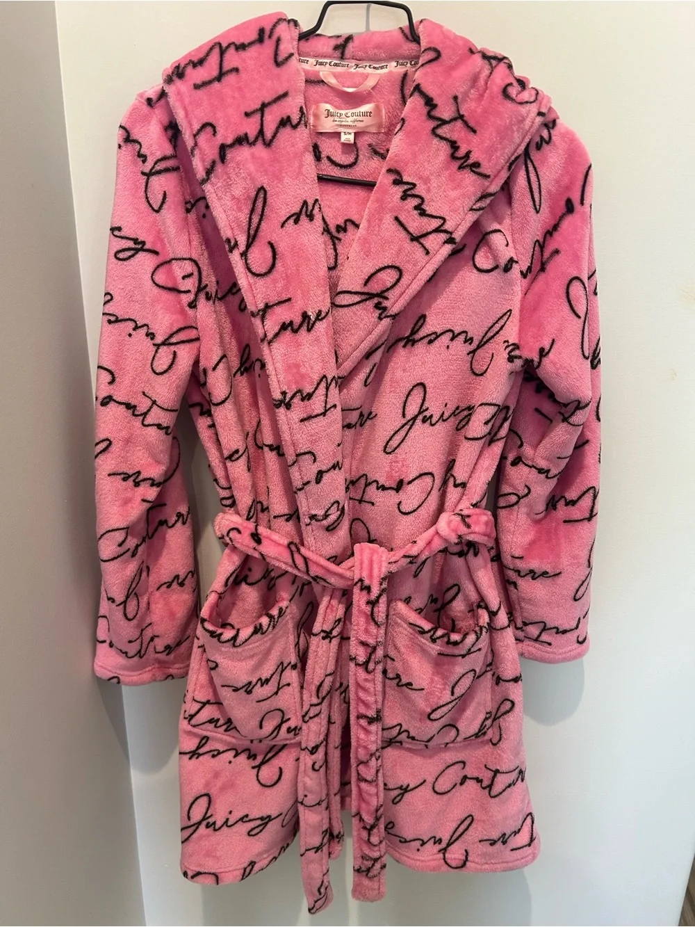 Women's Pink Juicy Couture Plush Robe